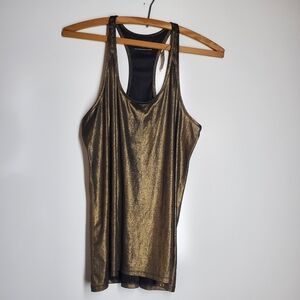 NWT Express Halter Top Gold Women's Tank Top.  Size S.